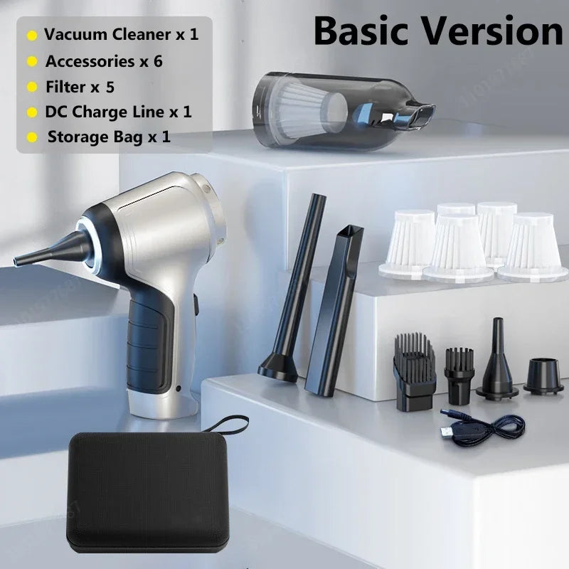 95000Pa Wireless Handheld Vacuum Cleaner - Pro Car & Home Cleaning with German Motor