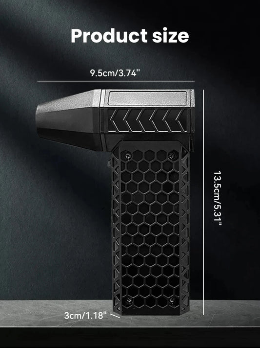 Mini Turbo Jet Fan - 130,000RPM Portable Air Blower with 52m/s Wind Speed