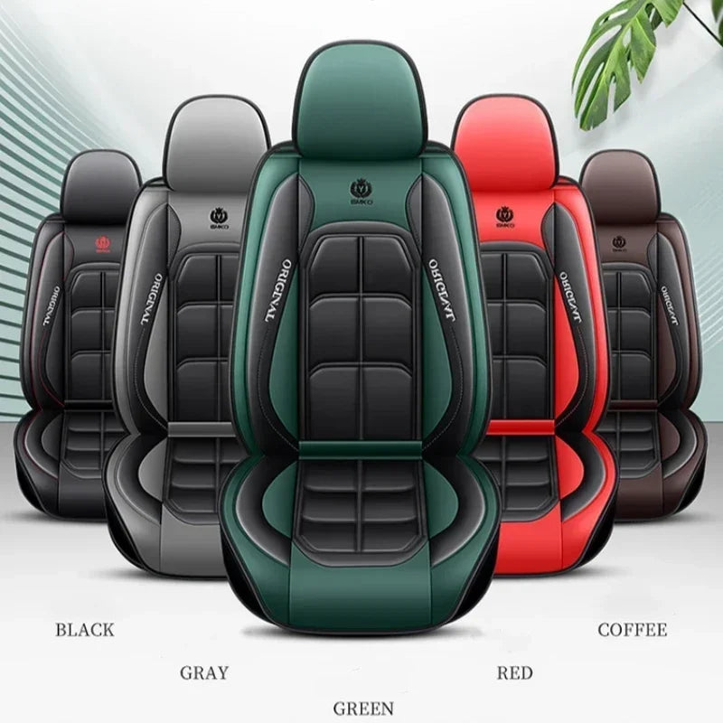 Premium PU Leather Universal Car Seat Cover - Single Front Seat Protection