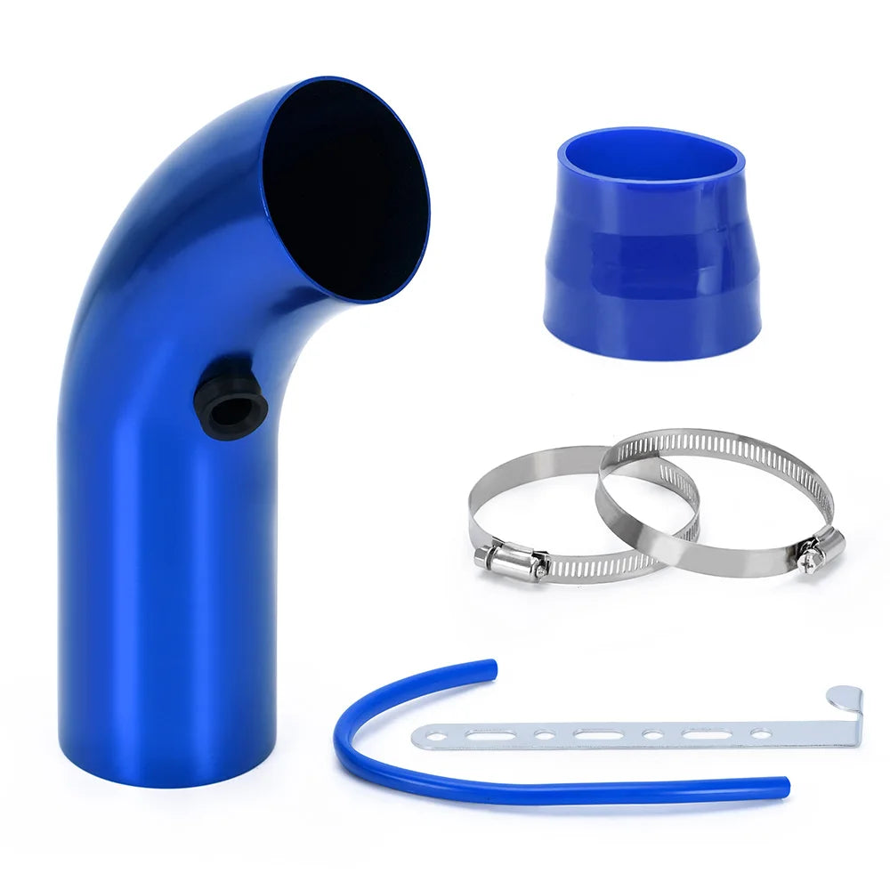 LZONE Universal 3" Cold Air Intake Kit - 76mm Aluminum Turbo Induction System