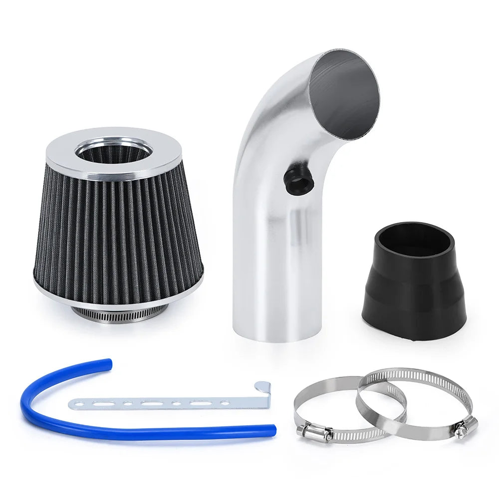 LZONE Universal 3" Cold Air Intake Kit - 76mm Aluminum Turbo Induction System