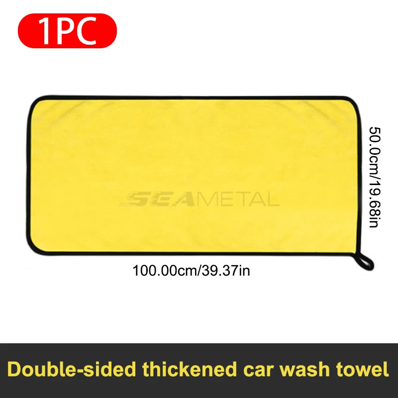 Professional Car Wash Towels - Ultra-Absorbent Non-Shedding Cleaning Set
