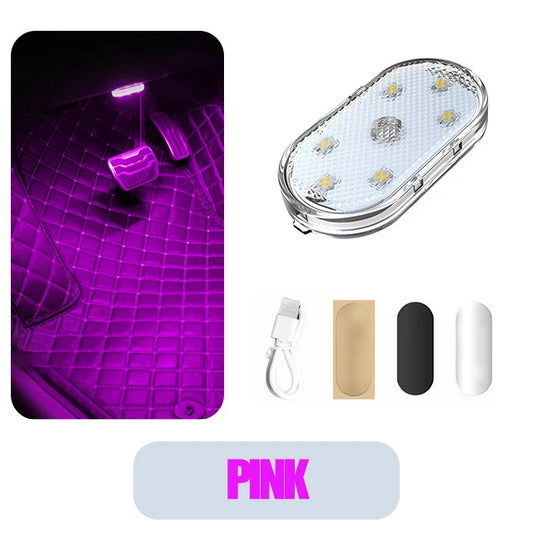 USB Rechargeable Magnetic LED Light - Car Interior & Home Ambient Lighting