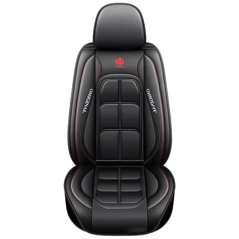 Premium PU Leather Universal Car Seat Cover - Single Front Seat Protection
