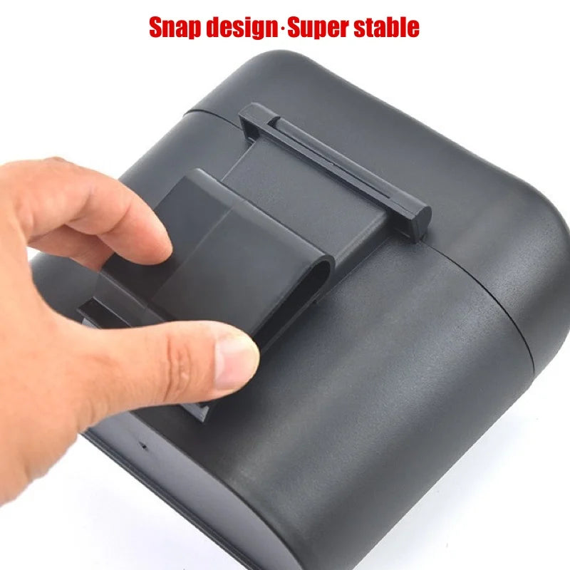 Hanging Car Trash Can with Lid - Waterproof Dustproof Storage Box