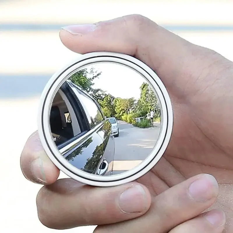 2-Piece Blind Spot Mirrors - 360° Adjustable Convex Safety Mirrors for Car