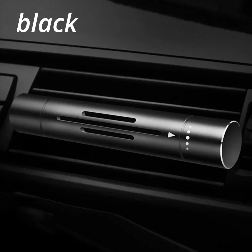 Premium Metal Car Air Freshener - Rotary Control Vent Clip Aromatherapy