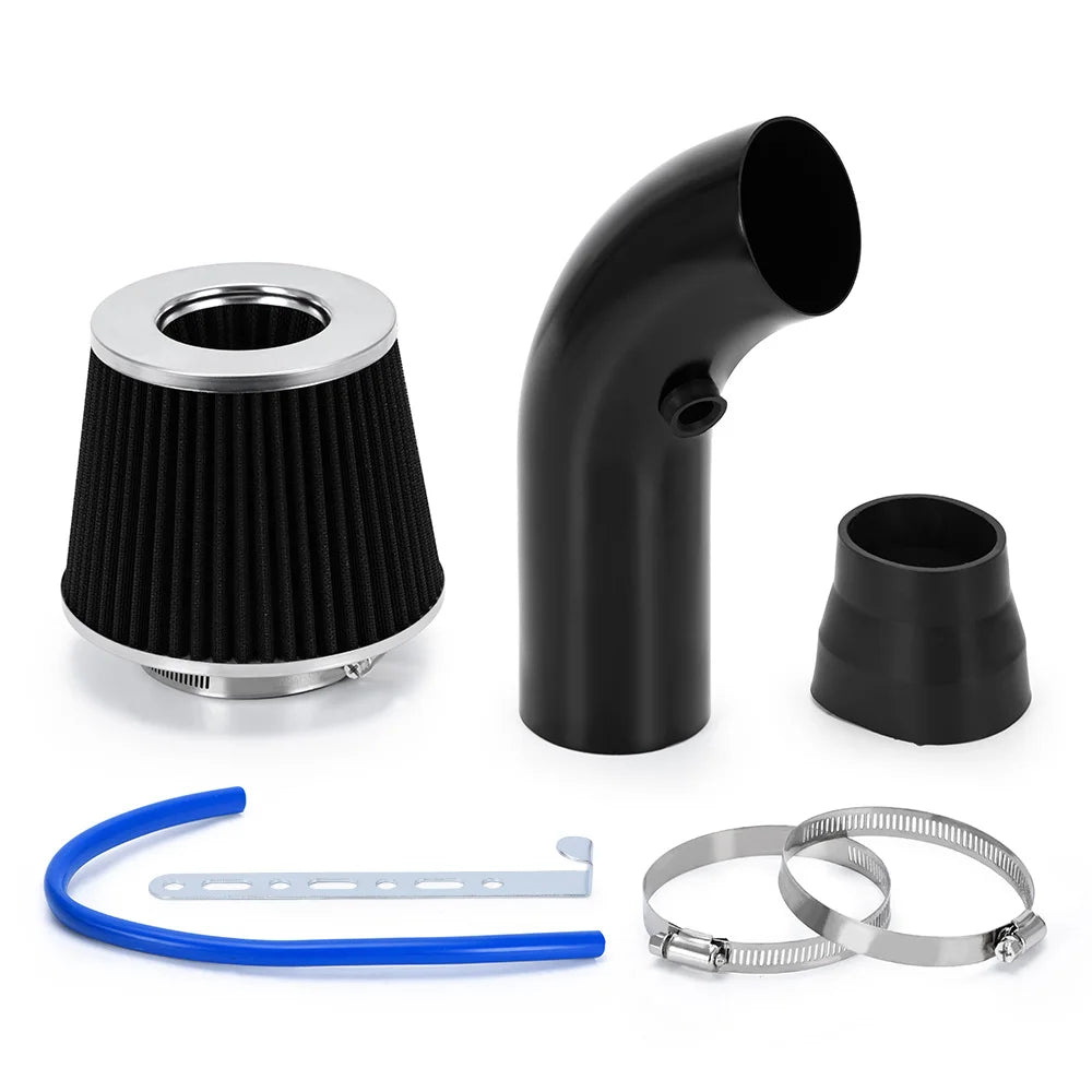 LZONE Universal 3" Cold Air Intake Kit - 76mm Aluminum Turbo Induction System