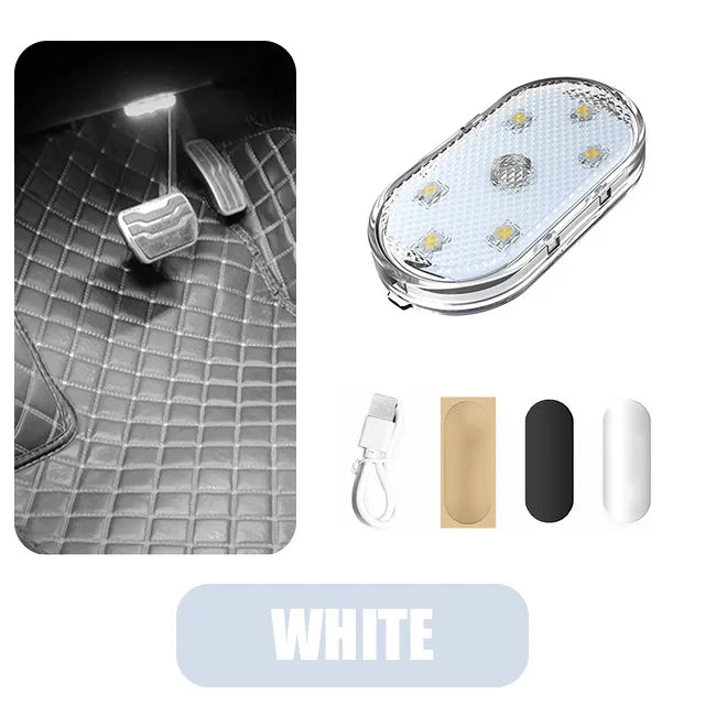 USB Rechargeable Magnetic LED Light - Car Interior & Home Ambient Lighting