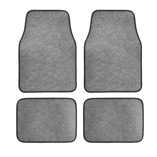 Universal Car Floor Mats - 4-Piece Front & Rear Carpet Set for All Vehicles
