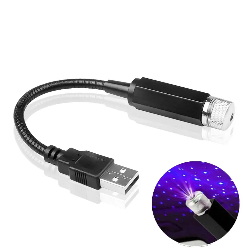 LED Starry Sky Projector - USB Car Roof & Room Galaxy Night Light