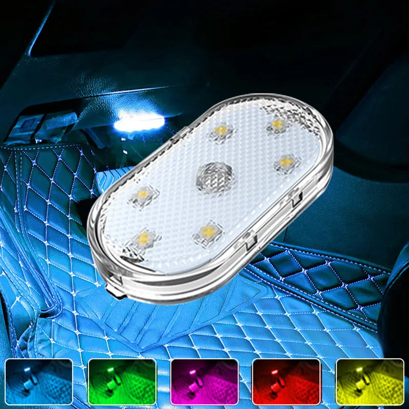 USB Rechargeable Magnetic LED Light - Car Interior & Home Ambient Lighting