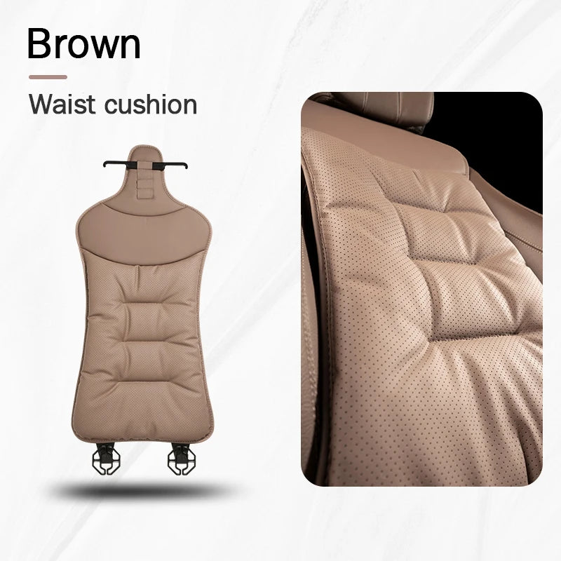Car Seat Waist Cushion Support Pad - Ergonomic Lumbar Pillow for Driver Comfort