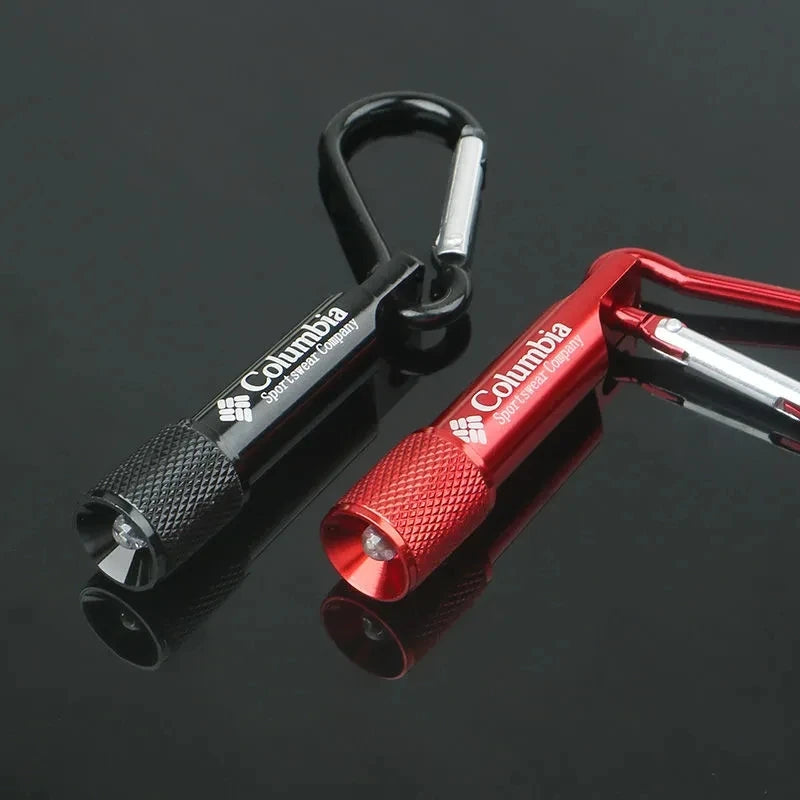 Mini keychain flashlight:Size: 60mm*15mmWeight: 25gBattery: with four batteriesNote: Please remove the built-in insulating sheet before use