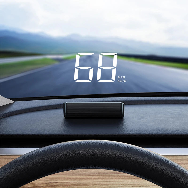 Car HUD Speedometer - GPS Head-Up Display with Windshield Projection