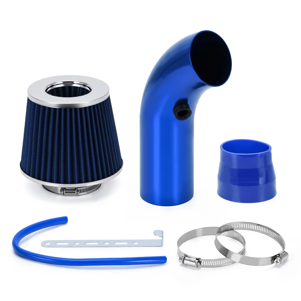 LZONE Universal 3" Cold Air Intake Kit - 76mm Aluminum Turbo Induction System