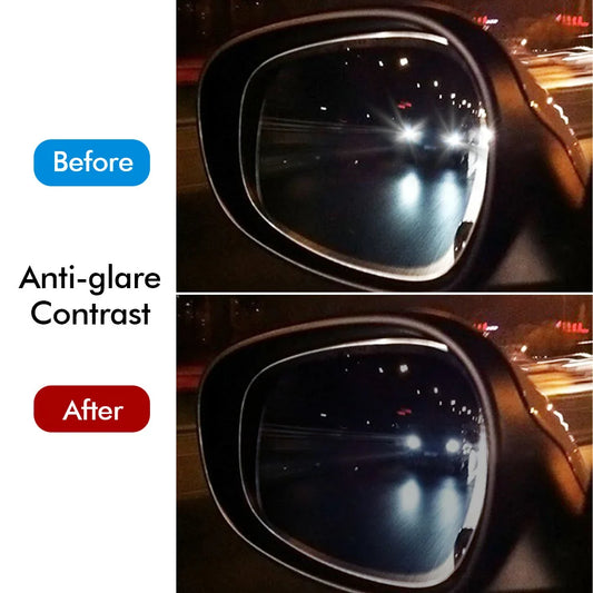 Car Rearview Mirror Rainproof Film - Anti-Fog Clear Protection for All Weather