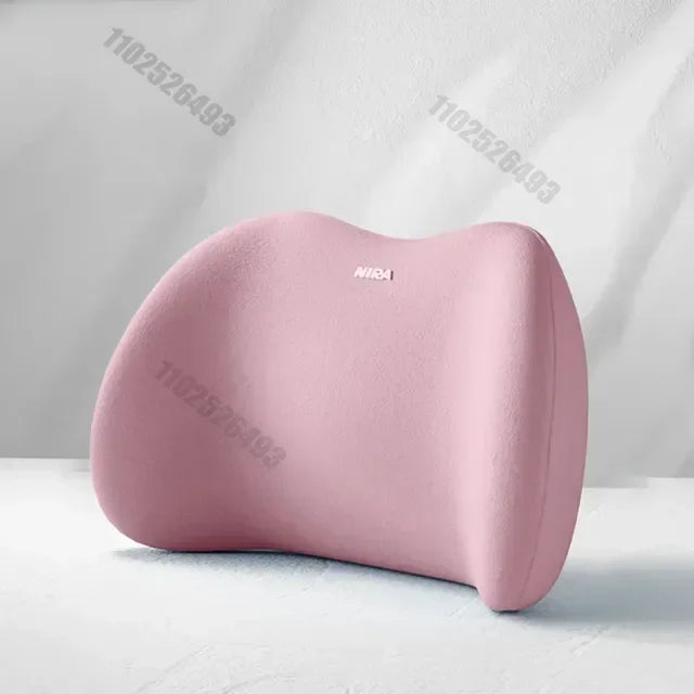 Memory Foam Car Headrest & Lumbar Support Set - Ergonomic Neck Pillow & Back Cushion
