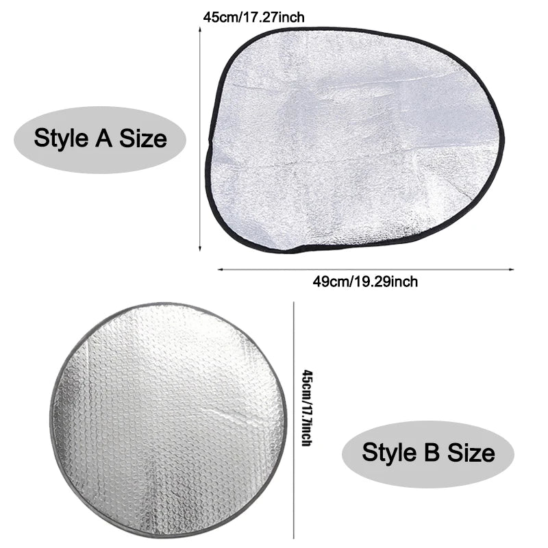 Car Steering Wheel Sun Shade - Double Thick UV Protection Cover