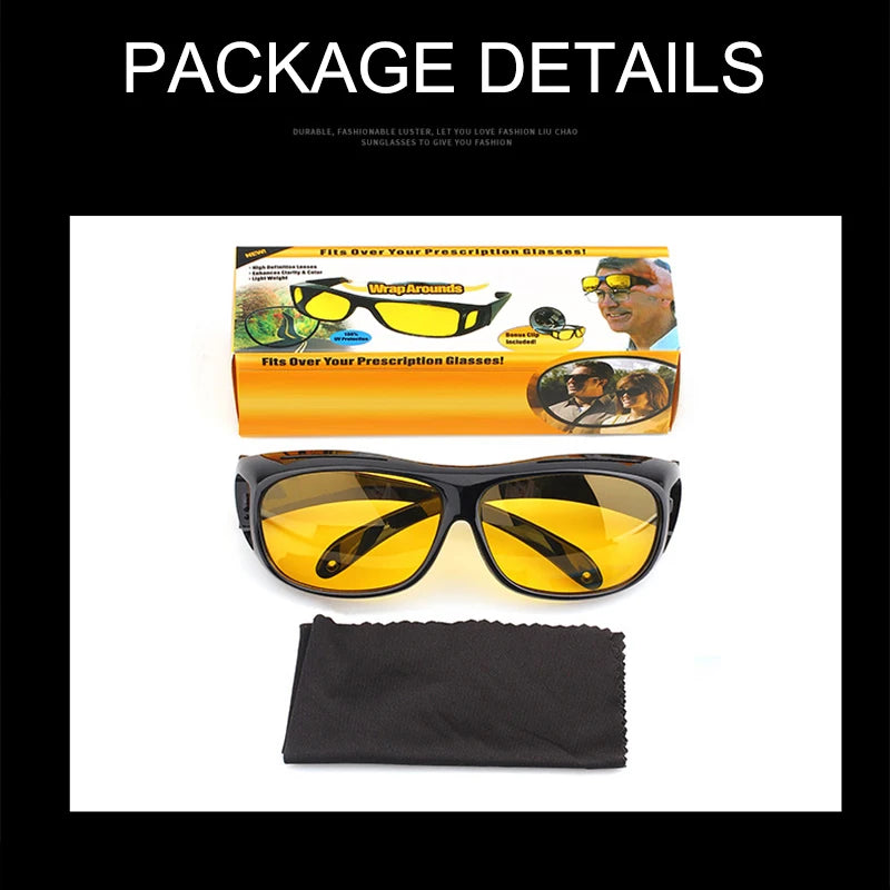 Drivers Goggles Interior Accessory Protective Gears Sunglasses Night Vision Glasses Anti Glare Car Driving Glasses 2024 NEW
