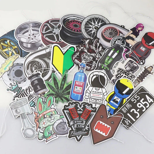 JDM Car Air Freshener - Hanging Turbo & Performance Parts Paper Diffuser