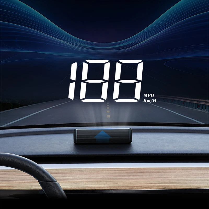 Car HUD Speedometer - GPS Head-Up Display with Windshield Projection