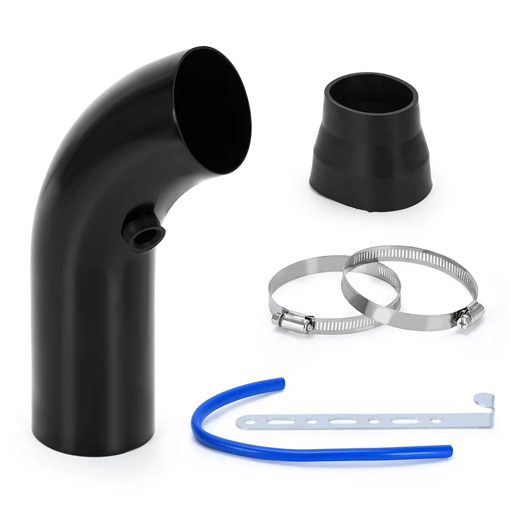 LZONE Universal 3" Cold Air Intake Kit - 76mm Aluminum Turbo Induction System