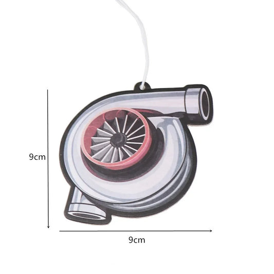 JDM Car Air Freshener - Hanging Turbo & Performance Parts Paper Diffuser