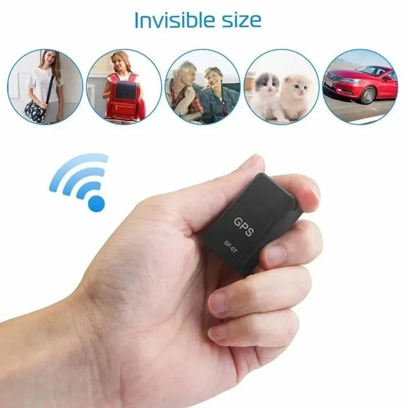 Mini GF-07 GPS Tracker - Real-Time Location Device for Cars, Bikes, Pets & Children