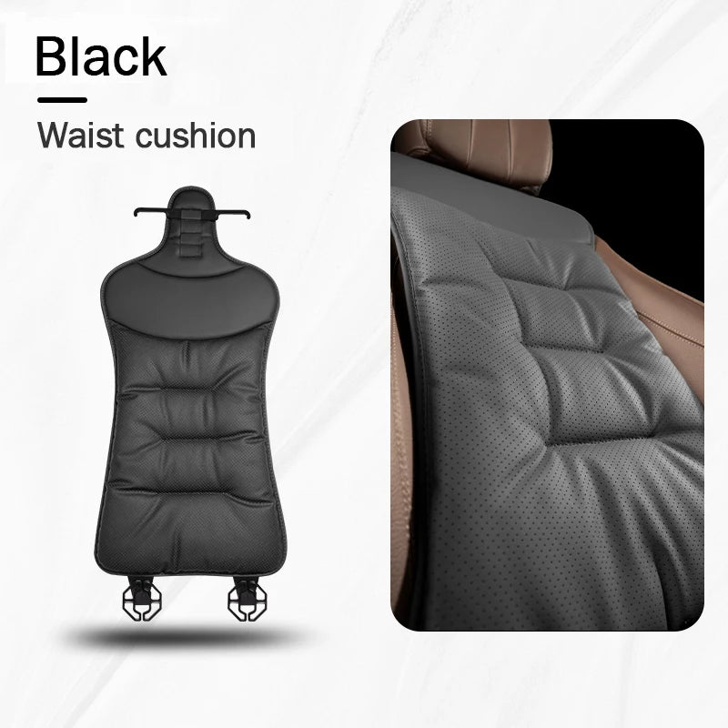 Car Seat Waist Cushion Support Pad - Ergonomic Lumbar Pillow for Driver Comfort
