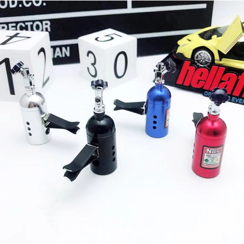 NOS Nitrogen Bottle Car Air Freshener - Racing Style Vent Clip Aromatherapy