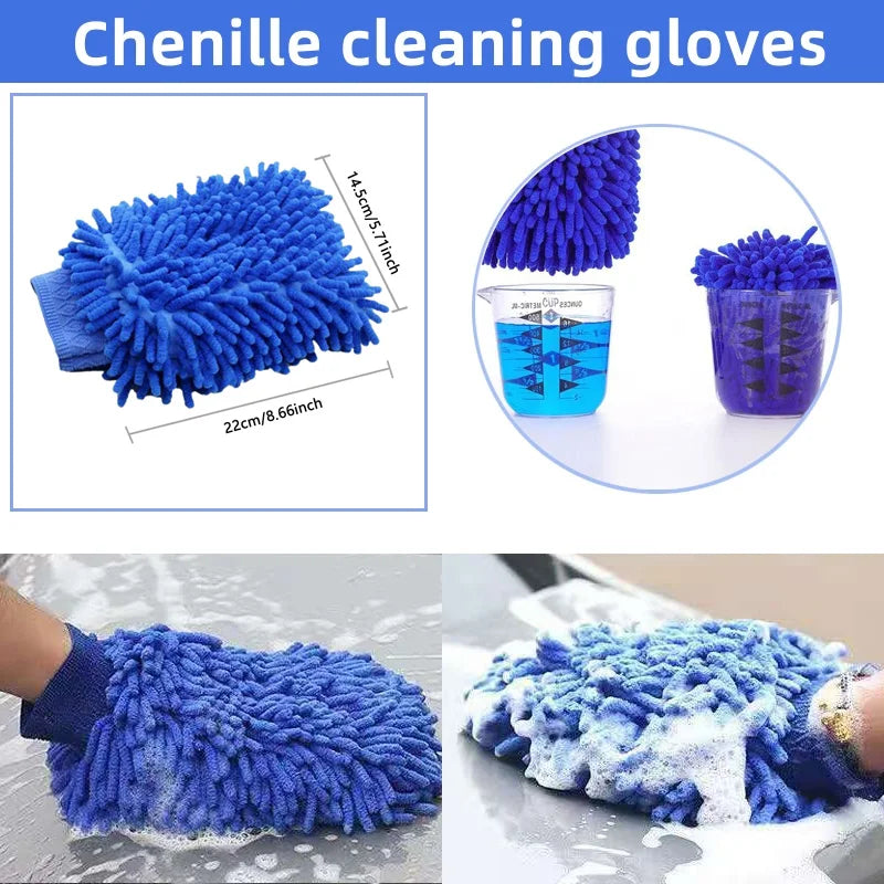 Car Detailing Brush Set - Professional Auto Cleaning Kit with Multiple Brushes