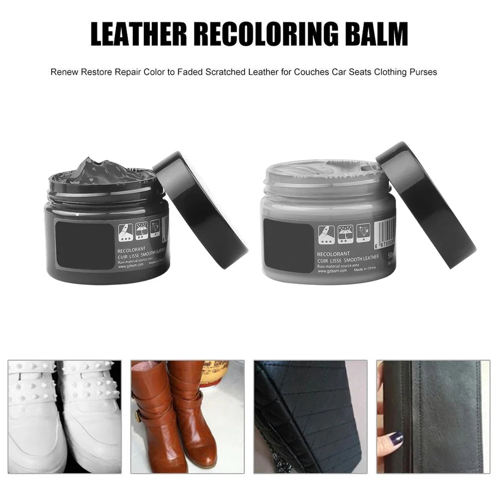 Professional Leather Repair Kit - Car Seat & Vinyl Restoration with Color Matching