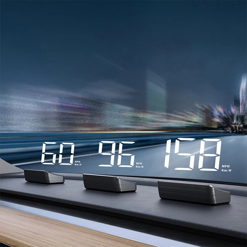 Car HUD Speedometer - GPS Head-Up Display with Windshield Projection