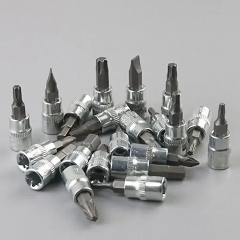 46-Piece Car Repair Tool Kit - Professional Mechanic Socket & Ratchet Set