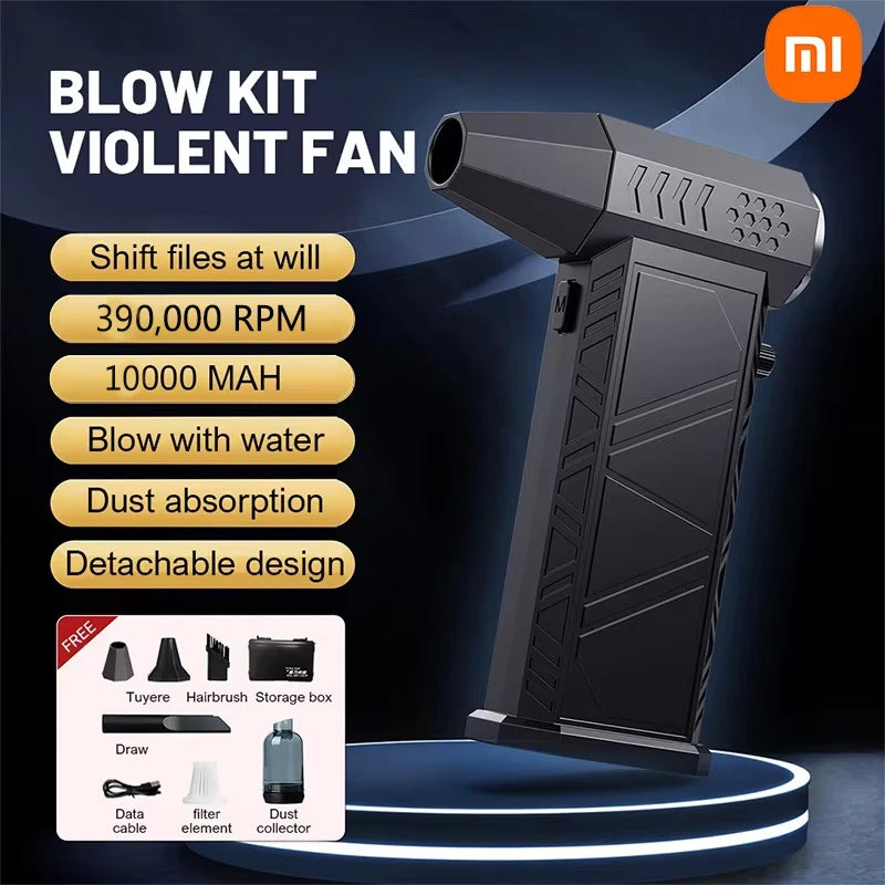 Xiaomi 390000RPM Turbo Air Blower - 58m/s Powerful Cordless Dust Cleaner