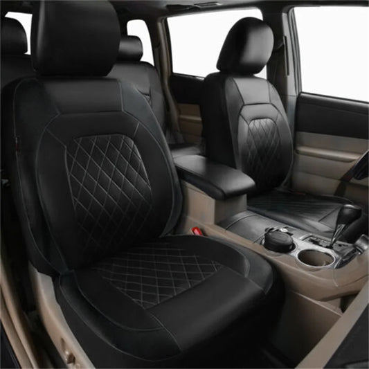 Universal PU Leather Car Seat Covers - Complete 9-Piece Protection Set