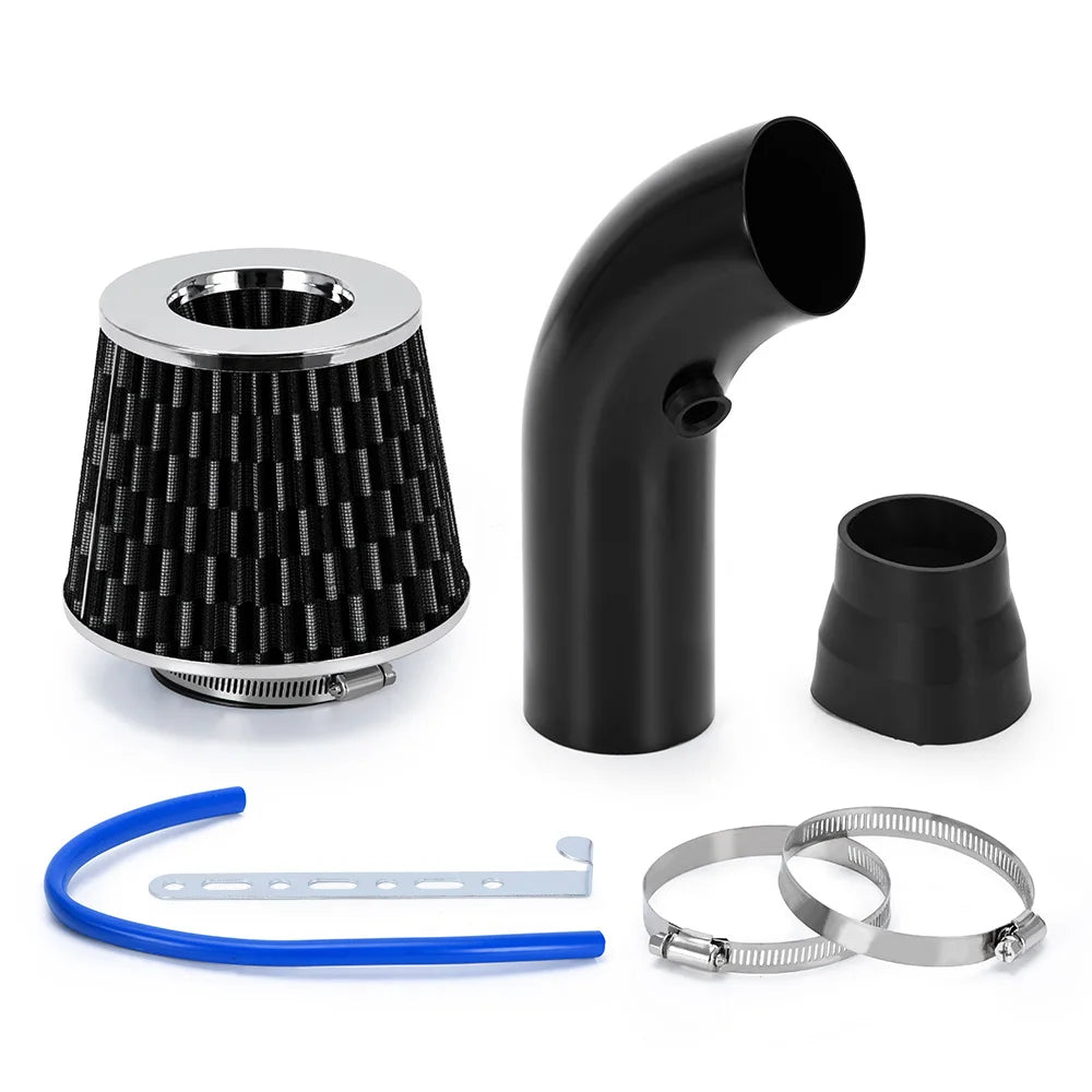LZONE Universal 3" Cold Air Intake Kit - 76mm Aluminum Turbo Induction System