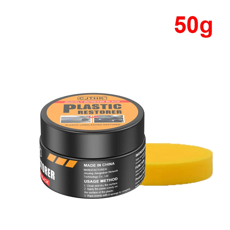 Car Plastic Restorer Back to Black Gloss Long-Lasting Coating Leather Renovator Auto Polish Cleaning Product