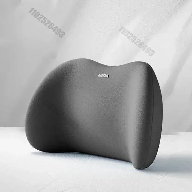 Memory Foam Car Headrest & Lumbar Support Set - Ergonomic Neck Pillow & Back Cushion