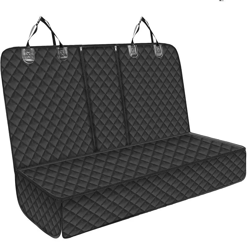 Car Dog Seat Cover - 4-Layer Waterproof Pet Protector for Back Seat