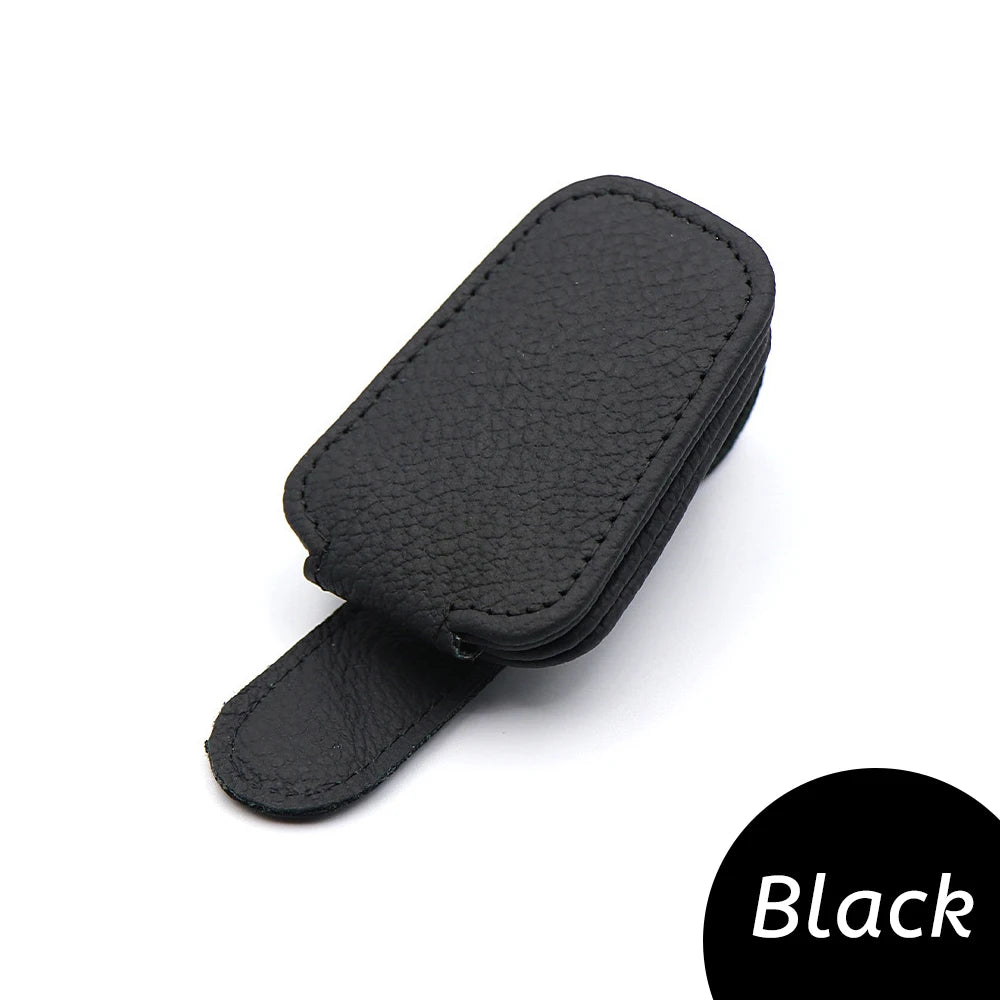 Universal Car Sunglasses Clip Holder - Multi-Purpose Visor Organizer & Accessories Storage