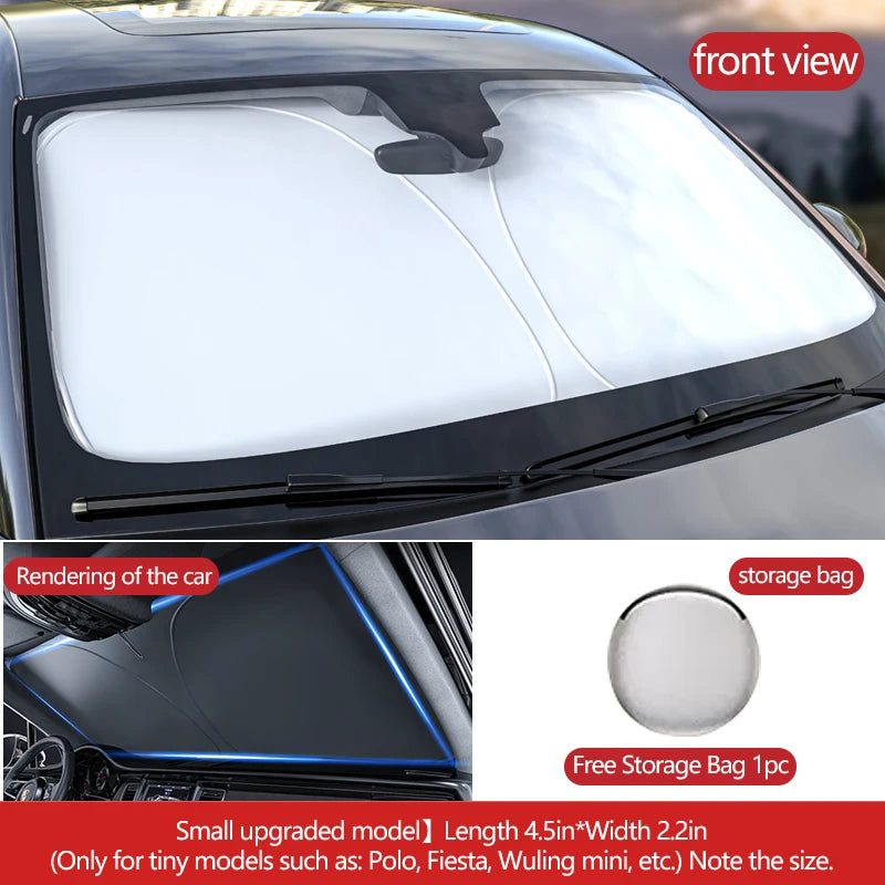 Custom Car Windshield Sunshade - Vehicle-Specific UV Protection Cover