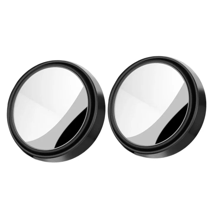 2-Piece Blind Spot Mirrors - 360° Adjustable Convex Safety Mirrors for Car
