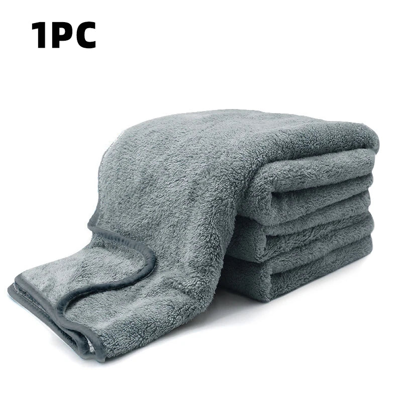 SEAMETAL Multi Sizes Car Microfiber Towel Upgraded Ultra-Soft Auto Drying Cleaning Cloth Super Absorbent Scratch-Free Towels