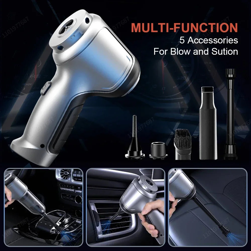 95000Pa Wireless Handheld Vacuum Cleaner - Pro Car & Home Cleaning with German Motor