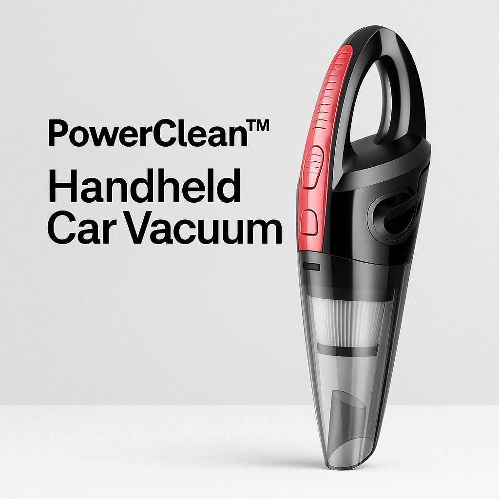 PowerClean Handheld Car Vacuum - Wireless 120W Portable Auto Cleaner