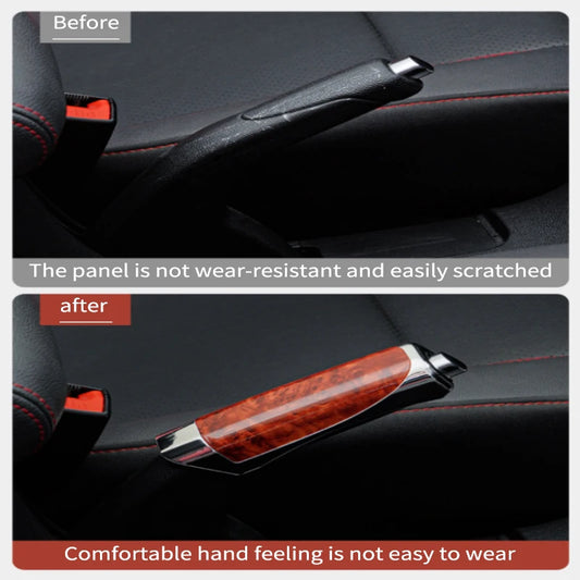 Universal Car Handbrake Cover - Carbon Fiber Style Interior Protection