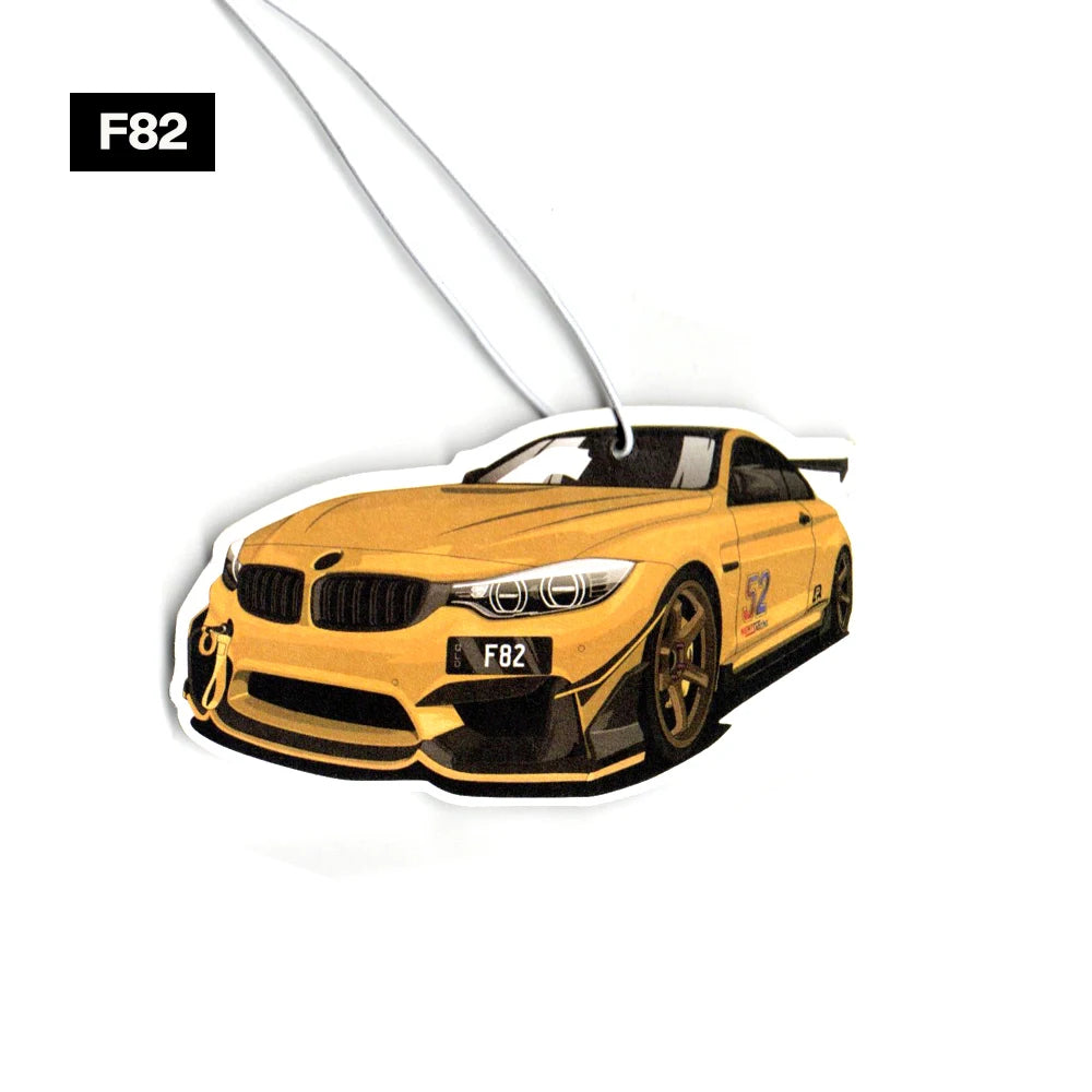 BMW Car Air Freshener Collection - Model-Specific Paper Pendants for Rearview Mirror