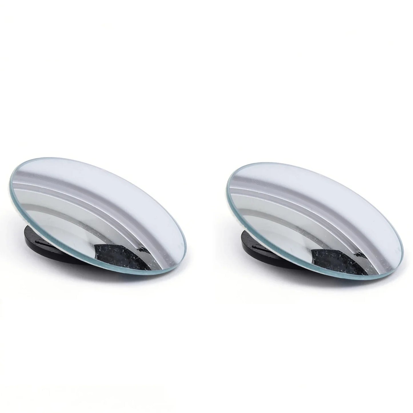 2-Piece Blind Spot Mirrors - 360° Adjustable Convex Safety Mirrors for Car